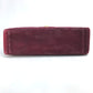 CHANEL CC Coco Mark Deka Matelasse 34 Double Chain Shoulder Bag Suede Women's Bordeaux