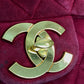CHANEL CC Coco Mark Deka Matelasse 34 Double Chain Shoulder Bag Suede Women's Bordeaux