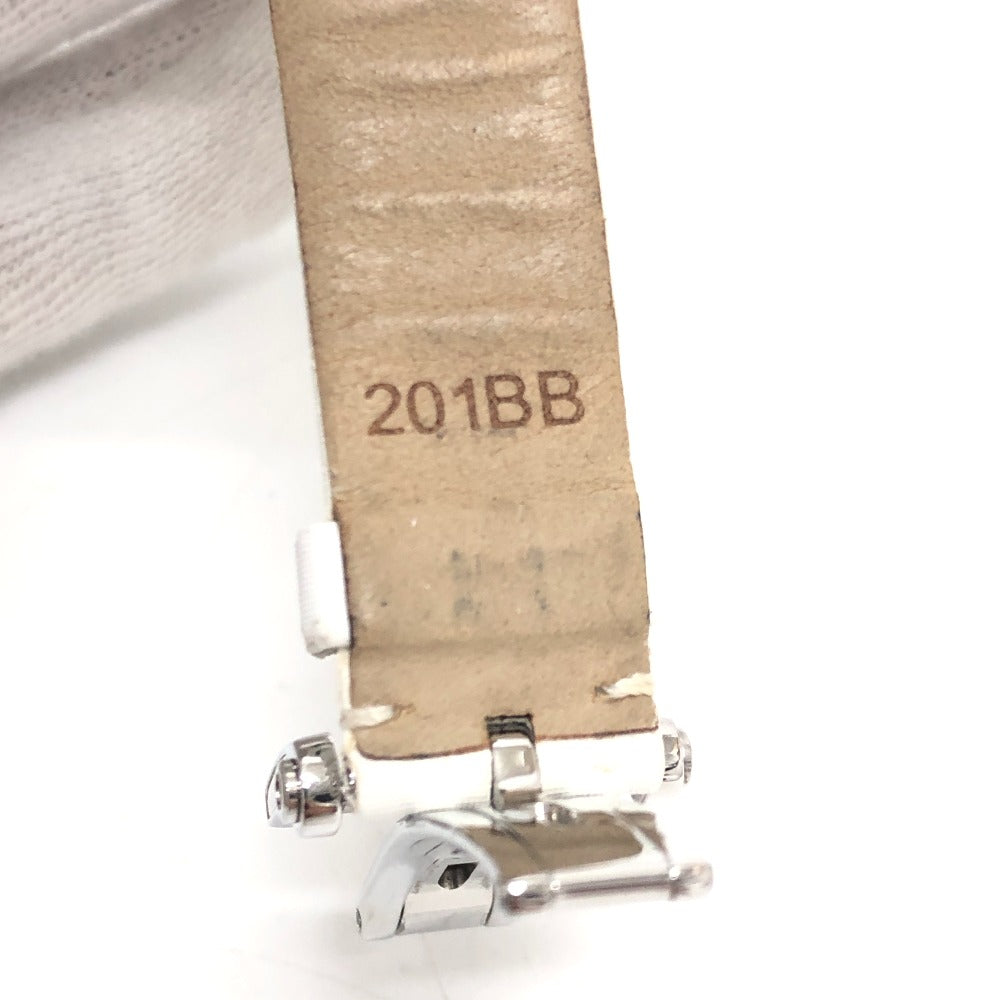 TIFFANY&Co. Z1300.11.11A20A41A White Ceramic Atlas Quartz Date Watch SS Ladies Silver