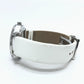 TIFFANY&Co. Z1300.11.11A20A41A White Ceramic Atlas Quartz Date Watch SS Ladies Silver