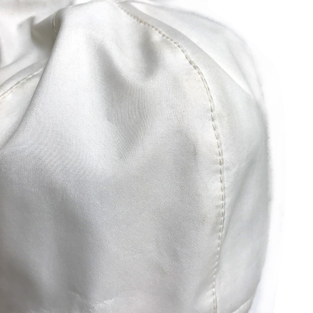 CHANEL CC Coco Mark Sport Line Logo Knit Cap, Polyester, Women's, Ivory/Beige