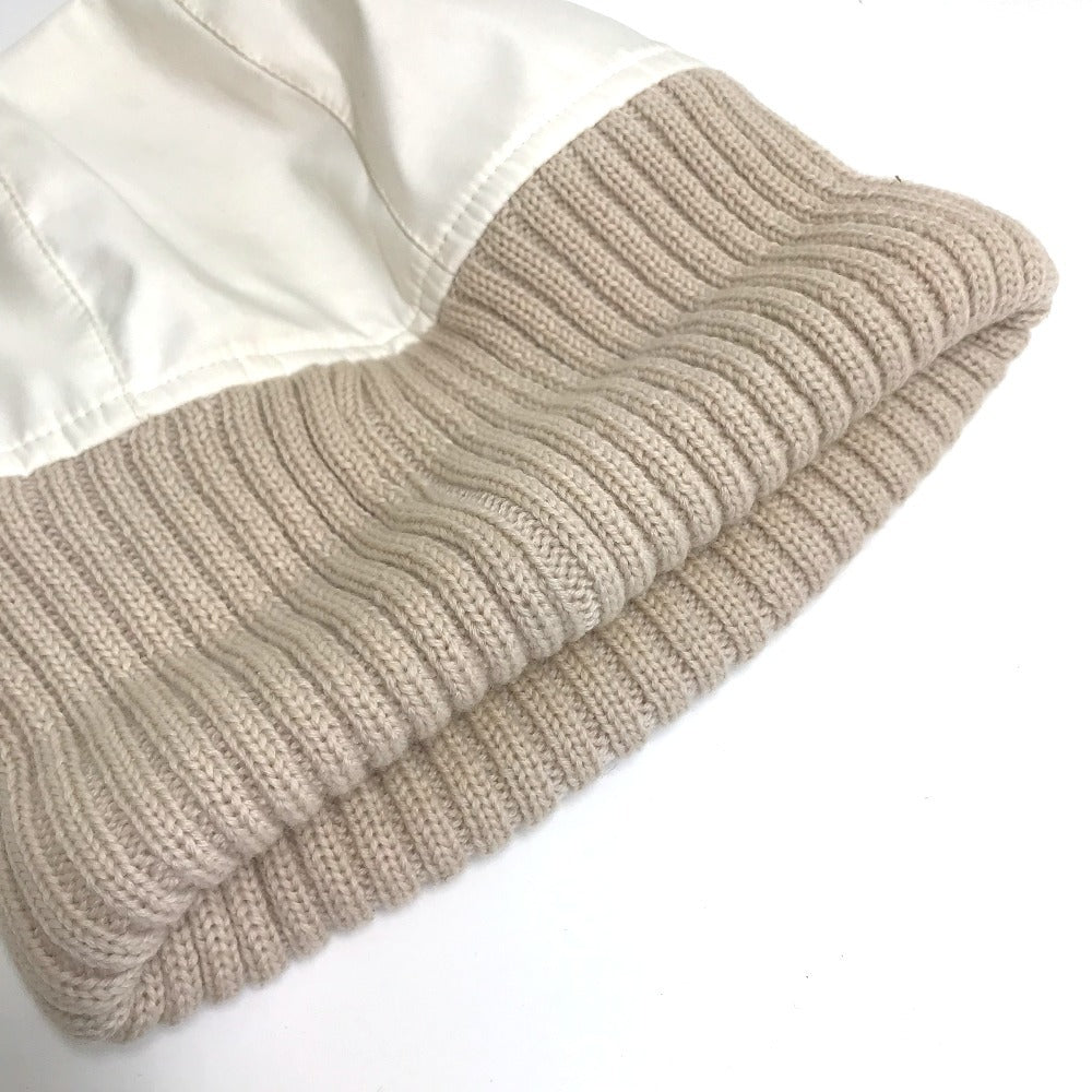 CHANEL CC Coco Mark Sport Line Logo Knit Cap, Polyester, Women's, Ivory/Beige