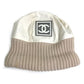 CHANEL CC Coco Mark Sport Line Logo Knit Cap, Polyester, Women's, Ivory/Beige