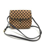 LOUIS VUITTON M92130 Damier Sauvage Gazelle Shoulder Bag in Brown Harako Leather