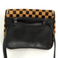 LOUIS VUITTON M92130 Damier Sauvage Gazelle Shoulder Bag in Brown Harako Leather