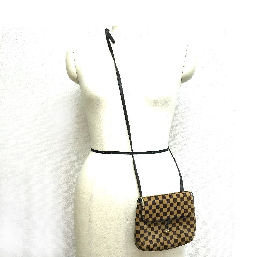 LOUIS VUITTON M92130 Damier Sauvage Gazelle Shoulder Bag in Brown Harako Leather