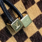 LOUIS VUITTON M92130 Damier Sauvage Gazelle Shoulder Bag in Brown Harako Leather