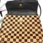 LOUIS VUITTON M92130 Damier Sauvage Gazelle Shoulder Bag in Brown Harako Leather