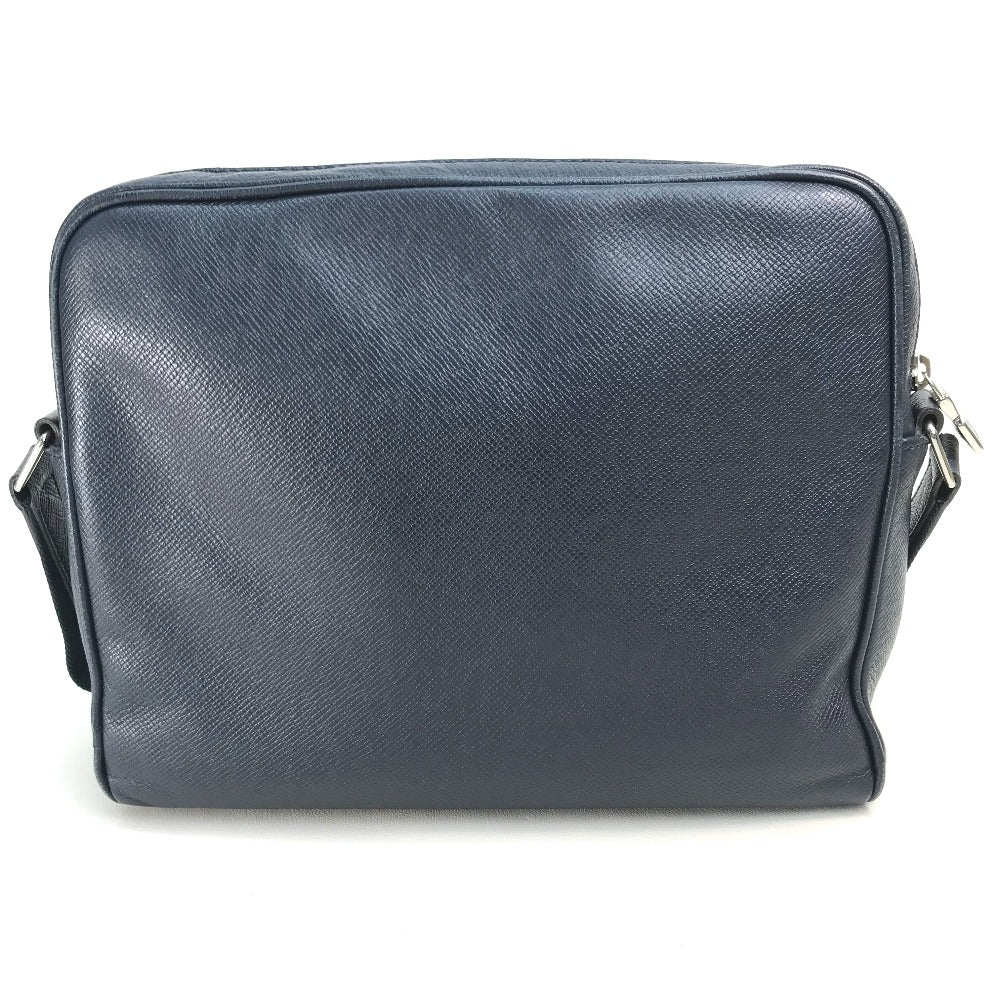 LOUIS VUITTON M30261 Taiga Alex Messenger Bag, Taiga Leather Shoulder Bag, Men's, Blue Marine, Navy