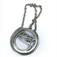 HERMES Vintage Cheval Horse Charm Keychain, Metal, Unisex, Silver