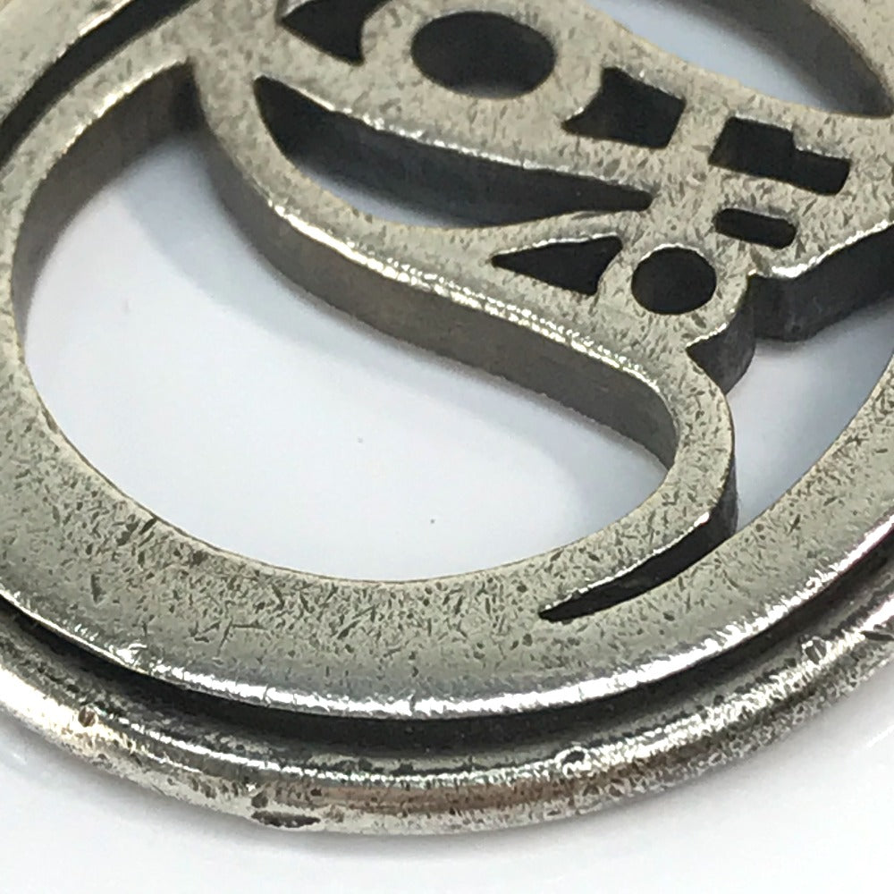 HERMES Vintage Cheval Horse Charm Keychain, Metal, Unisex, Silver