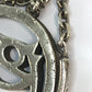 HERMES Vintage Cheval Horse Charm Keychain, Metal, Unisex, Silver
