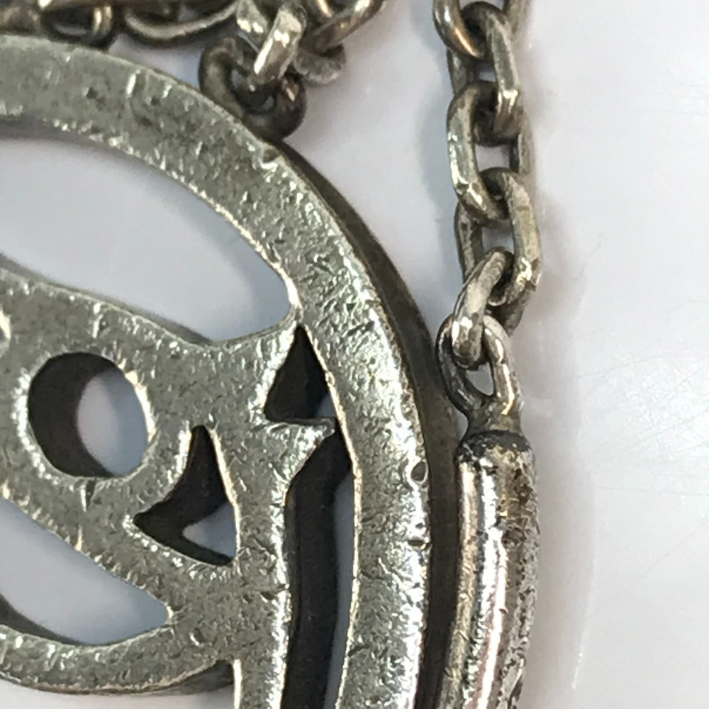 HERMES Vintage Cheval Horse Charm Keychain, Metal, Unisex, Silver