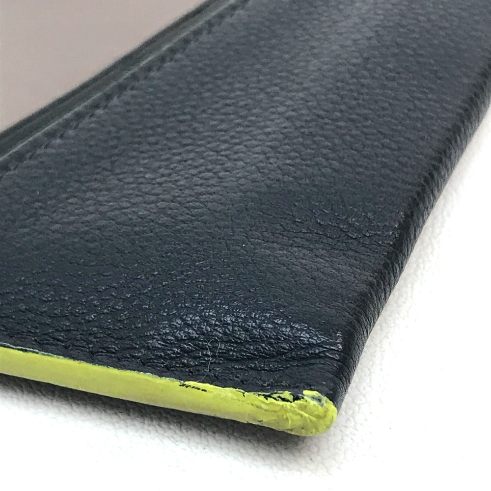 LOUIS VUITTON Women's Leather Clutch Bag with Wrist Strap, Gray/Navy
