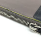 LOUIS VUITTON Women's Leather Clutch Bag with Wrist Strap, Gray/Navy