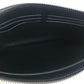 LOUIS VUITTON Women's Leather Clutch Bag with Wrist Strap, Gray/Navy