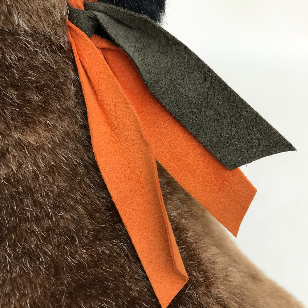 HERMES Hermie PM Horse Pony Object for Women, Brown