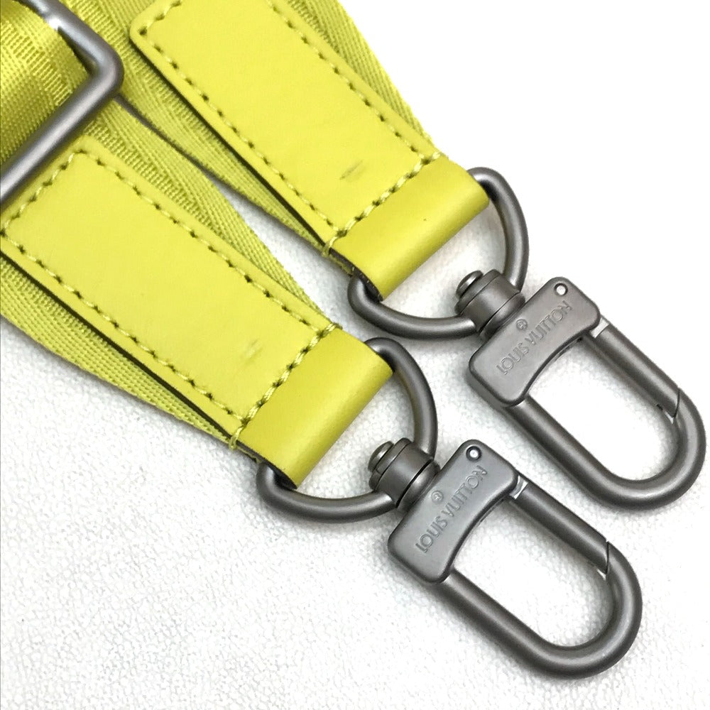LOUIS VUITTON N41391 Damier Infini Porte Document Manjour 2-Way Shoulder Bag/Business Bag in Damier Infini Leather, Men's, Vert Ashide Yellow