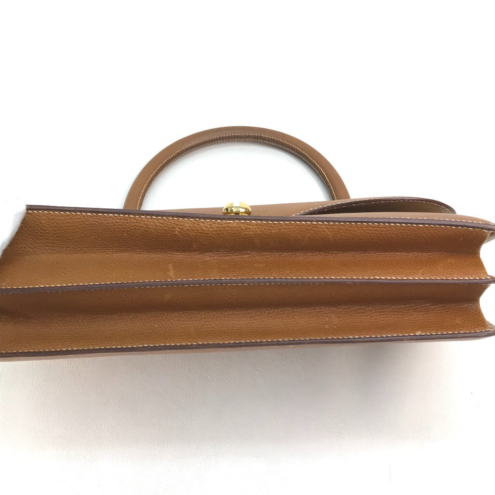 HERMES Vintage Horizontal Handbag, Couchvel, Women's, Brown