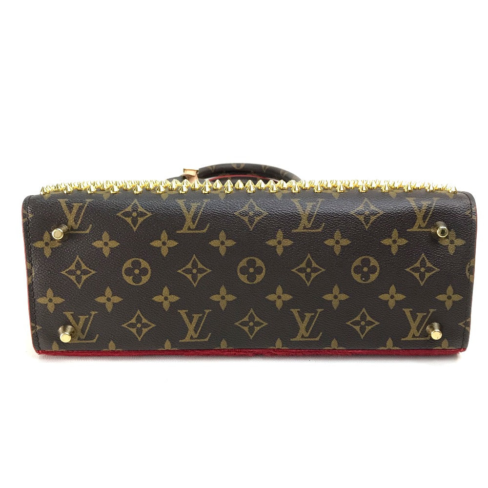 Louis Vuitton M41234 Louboutan 공동 작업 아이콘 러스트 모노그램 스터드 토트 백 핸드백 모노그램 캔버스/하라코 숙녀