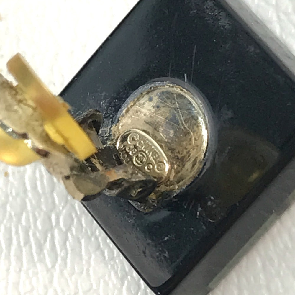CHANEL CC ココマーク スクエアココ ラインストーン イヤリング プラスチック レディース ライトブルー