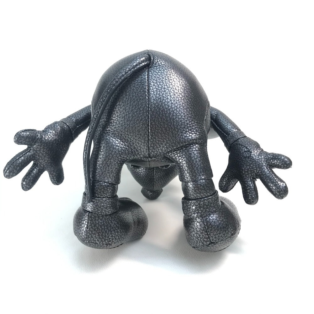 COACH F59151 75th Anniversary Mickey Mouse Doll Small Disney x COACH Plush Leather Unisex Black Silver (Metallic)