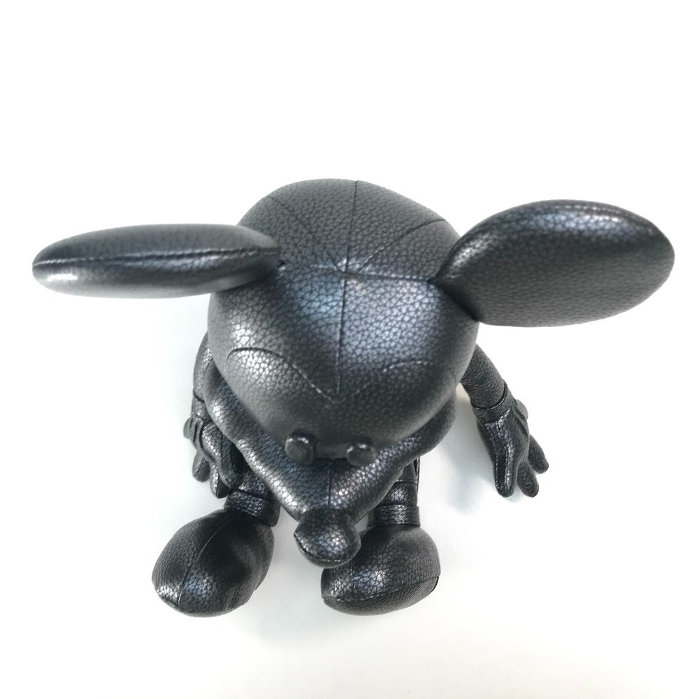 COACH F59151 75th Anniversary Mickey Mouse Doll Small Disney x COACH Plush Leather Unisex Black Silver (Metallic)