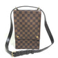 LOUIS VUITTON N45271 Damier Portobello Shoulder Bag, Damier Canvas, Ebene Brown, Women's