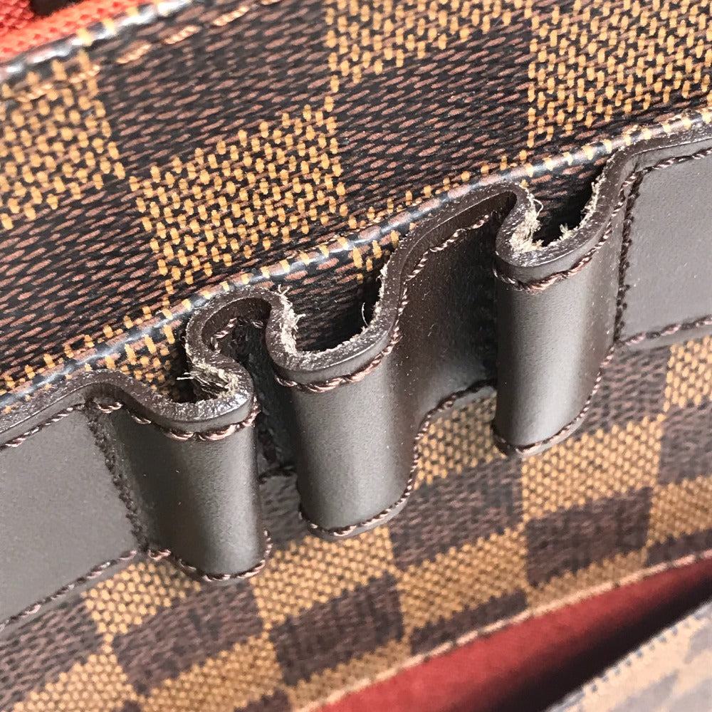 LOUIS VUITTON N45271 Damier Portobello Shoulder Bag, Damier Canvas, Ebene Brown, Women's