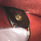LOUIS VUITTON N45271 Damier Portobello Shoulder Bag, Damier Canvas, Ebene Brown, Women's