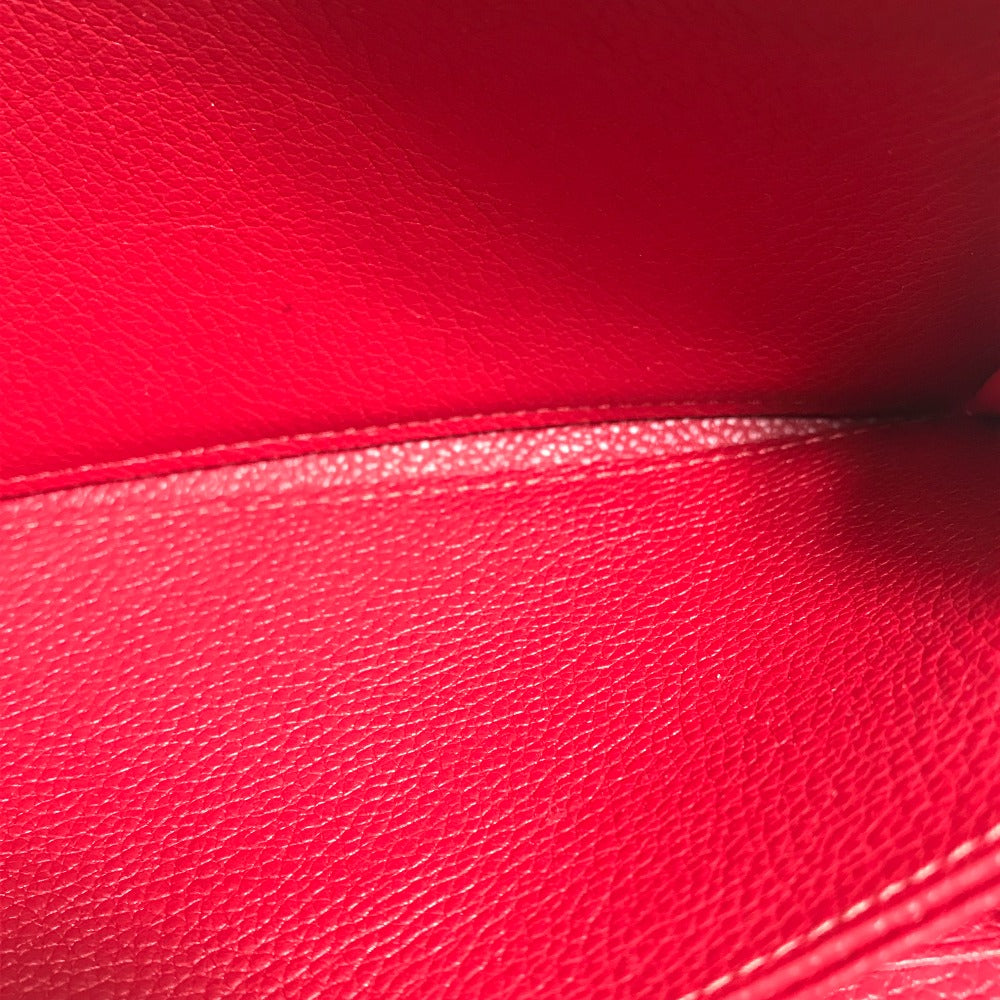 LOUIS VUITTON M68571 Monogram Empreinte Zippy Wallet, Monogram Empreinte Leather, Women's, Cherry Berry Red