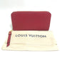 LOUIS VUITTON M68571 Monogram Empreinte Zippy Wallet, Monogram Empreinte Leather, Women's, Cherry Berry Red