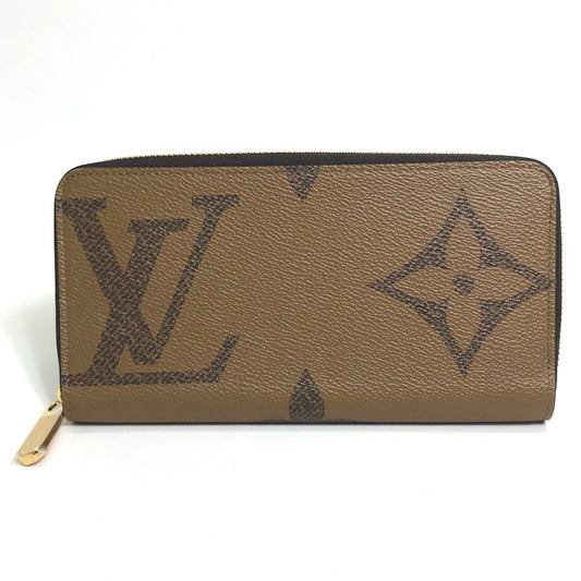 LOUIS VUITTON M69353 Monogram Giant Zippy Wallet, Monogram Giant Canvas, Women's, Brown