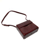 VERSACE Medusa Embossed Leather Shoulder Bag, Women's, Bordeaux