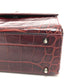 VERSACE Medusa Embossed Leather Shoulder Bag, Women's, Bordeaux