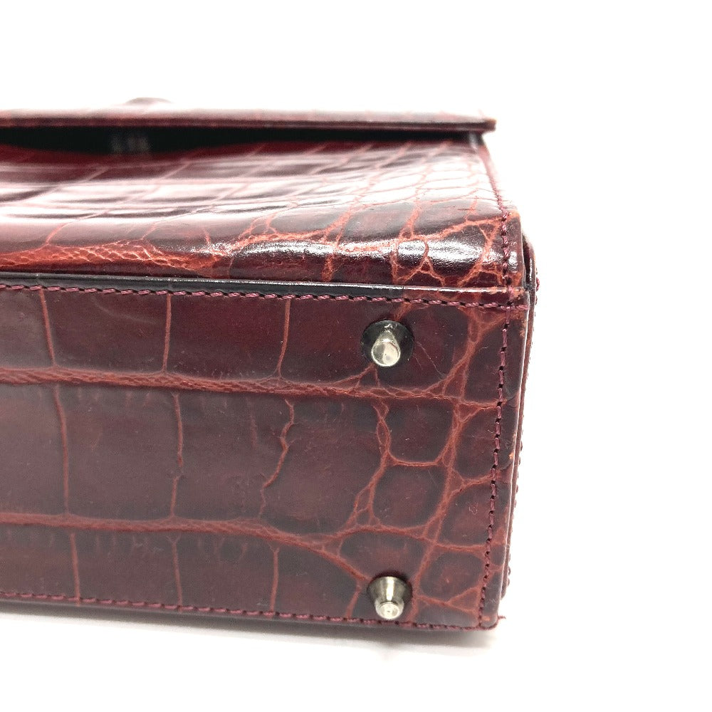 VERSACE Medusa Embossed Leather Shoulder Bag, Women's, Bordeaux