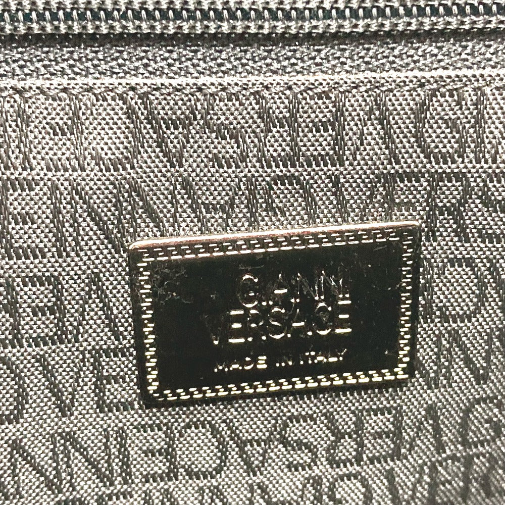 VERSACE Medusa Embossed Leather Shoulder Bag, Women's, Bordeaux
