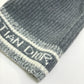 Christian Dior Logo D-White Beanie Knit Cap in Wool/Cashmere, Gray, for Women