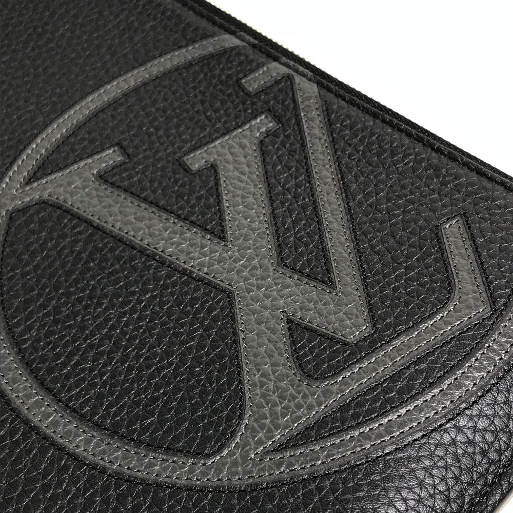 LOUIS VUITTON M67756 LV Circle Bag, Pochette, Jour GM Clutch Bag, Taurillon Leather, Men's, Noir Black