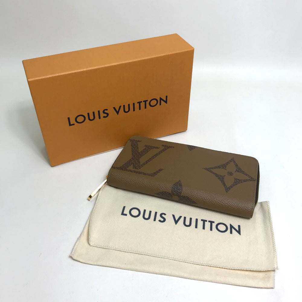 LOUIS VUITTON M69353 Monogram Giant Reverse Wallet Zippy Wallet Long Wallet Monogram Giant Canvas Women's Brown