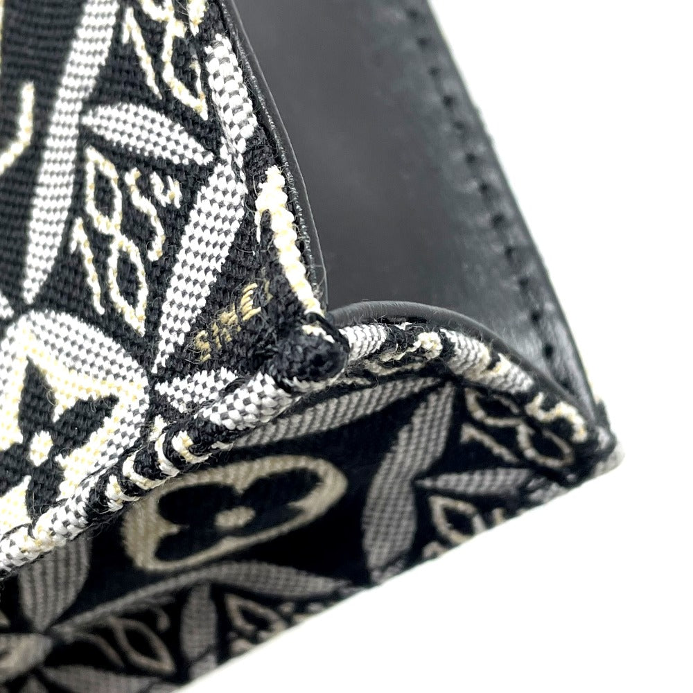 LOUIS VUITTON M80484 Monogram Jacquard Since 1854 Petite Sac Plat 2-Way Handbag, Jacquard, Women's, Black x Blue