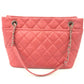 CHANEL A67921 CC ココマーク マトラッセ カバン チェーン トートバッグ キャビアスキン レディース ピンク