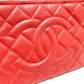 CHANEL A67921 CC ココマーク マトラッセ カバン チェーン トートバッグ キャビアスキン レディース ピンク