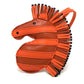 HERMES Zebra GG Savannah Strap Bag Charm by Anjo Milo Women's Cornelian/Orange Poppy/Rouge Serie Orange