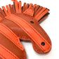 HERMES Zebra GG Savannah Strap Bag Charm by Anjo Milo Women's Cornelian/Orange Poppy/Rouge Serie Orange