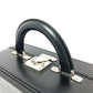 LOUIS VUITTON M92234 Monogram Glace Valisette MM Trunk Handbag in Monogram Glace Leather, Men's, Noir Black
