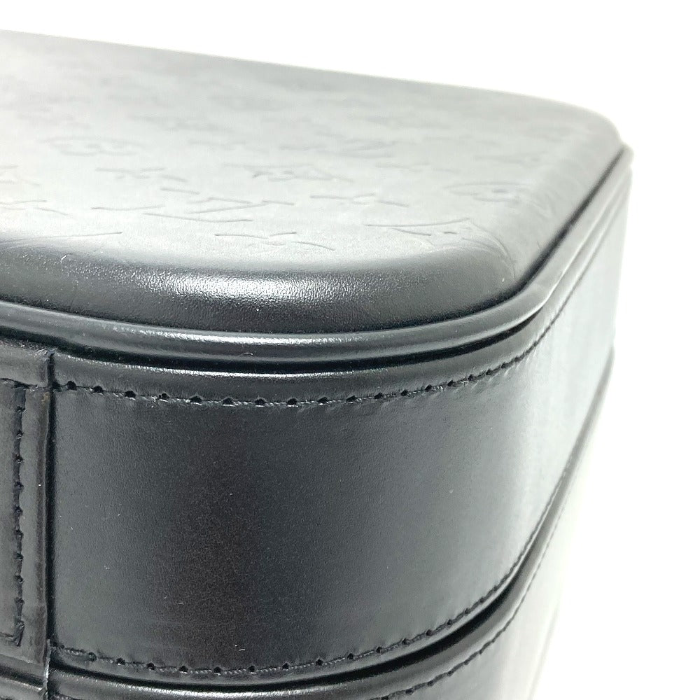 LOUIS VUITTON M92234 Monogram Glace Valisette MM Trunk Handbag in Monogram Glace Leather, Men's, Noir Black