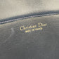 Christian Dior Trotter Vintage Handbag/Shoulder Bag, Leather, Women's, Navy