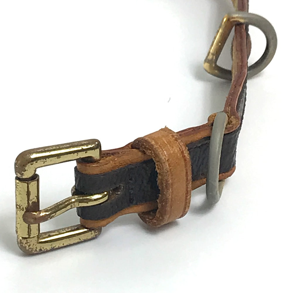 LOUIS VUITTON M58072-M58056 Monogram Collier Baxter/Less Baxter MM Collar for Small Dogs, Monogram Canvas, Unisex, Brown
