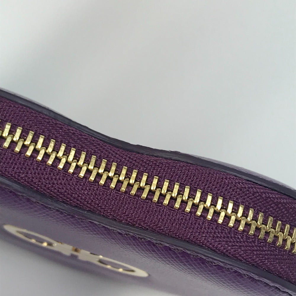 Salvatore Ferragamo AU-22 ガンチーニ ハート 小銭入れ 財布 コインケース レザー レディース パープル系